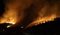 Milas yangınında ekiplerin gece mesaisi sürüyor