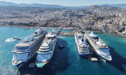 4 kruvaziyerle 9 bini aşkın turist geldi