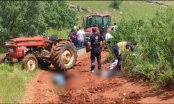 Traktörün devrildiği kazada biri çocuk 2 kişi hayatını kaybetti
