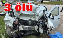 İstinat duvarına çarpan otomobildeki 3 kişi öldü, 1 kişi ağır yaralandı