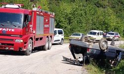 Takla atan otomobilin sürücüsü hayatını kaybetti