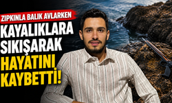 Zıpkınla balık avlarken kayalıklara sıkışarak hayatını kaybetti