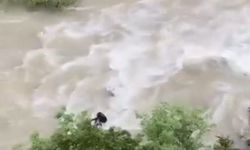 Otomobil Çoruh Nehri'ne düştü; baba ile oğlu aranıyor