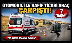 Otomobil ile hafif ticari araç çarpıştı: 7 yaralı