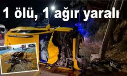Bodrum'da taksi ile motosiklet çarpıştı: 1 ölü, 1 ağır yaralı