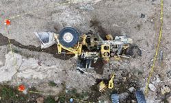 İş makinesi 20 metrelik uçurumdan yuvarlandı: Operatör ağır yaralı