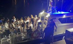Fethiye’de yelkenlide 25 göçmen yakalandı