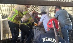 Harç karma makinasına düşen işçiden kötü haber
