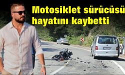 Motosiklet ile minibüs çarpıştı: Motosiklet sürücüsü öldü