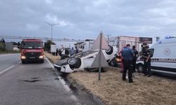 Dörtyol’da takla atan otomobilin sürücüsü yaralandı