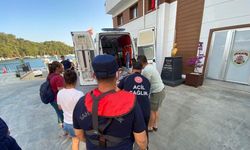Fethiye’de adada rahatsızlanan 1 kişi tıbbi tahliye edildi