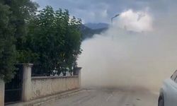 Taşyaka’da eski cezaevi alanında otluk yangını paniği