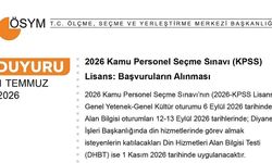 2026 Lisans KPSS başvuruları başladı