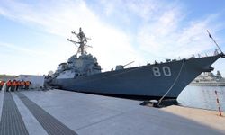 ABD Savaş Gemisi 'USS Roosevelt' Güdümlü Füze Destroyeri Mersin'de