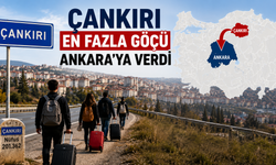 Çankırı en fazla göçü Ankara'ya verdi