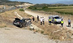 Otobanda araç yoldan çıktı, kulübesinde bekleyen bekçi kazada hayatını kaybetti