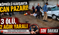 Köprülü kavşakta feci kaza: 3 ölü, 2 ağır yaralı