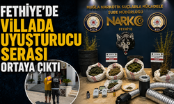 Fethiye'de villaya uyuşturucu baskını: 1 tutuklama