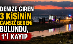 Denize giren 3 kişinin cansız bedeni bulundu, 1'i kayıp