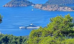 450 milyon dolarlık mega yat Göcek koylarında görüntülendi
