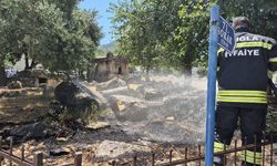 Fethiye'de sit alanındaki ot yangını söndürüldü