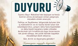 Seydikemer Kaymakamlığı ve Belediyeden acil çağrı