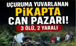 Pikap uçuruma yuvarlandı: 3 ölü, 2 yaralı