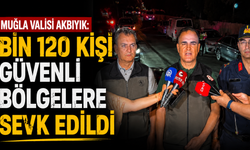 Muğla Valisi Akbıyık: "Bin 120 kişi güvenli bölgelere sevk edildi"