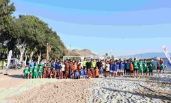 Bodrum'da 1. Günbatımı Çocuk Plaj Futbol Şenliği başladı
