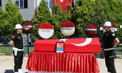 Görevi başında vefat eden polis memuru memleketine uğurlandı