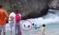 Saklıkent’te akıntıya kapılan anne ve oğlu son anda kurtardılar