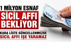 1 milyon esnaf sicil affı bekliyor, kara liste güncellenmezse sicil affı işe yaramaz