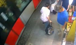 Tramvay kadına çarptı