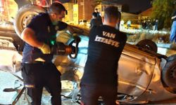 Kontrolden Çıkan Otomobil Takla Attı: 4 Yaralı
