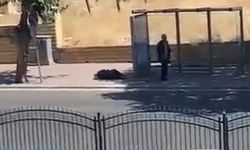 Durakta bekleyen eşini silahla vurdu