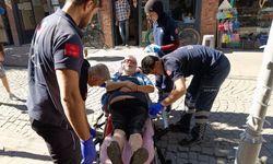 Kaldırımda yürürken hastanelik oldu