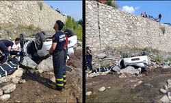 Otomobil dereye düştü: 2 ölü, 1 yaralı