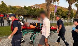Fethiye açıklarında ticari yatta yaralanan kişiye tıbbi tahliye