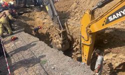 Kazı çalışmasında bir işçi toprak altında kaldı