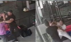 Spor salonunda kadın işletmeciye saldırı: Olay anı kameraya yansıdı