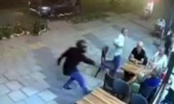 Kasklı şüpheli, tantunicide oturan şahsı vurdu