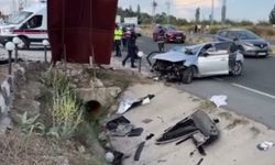 Otomobil su kanalına çarptı: 2 ölü, 4 yaralı