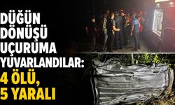 Düğün dönüşü uçuruma yuvarlandılar: 4 ölü, 5 yaralı