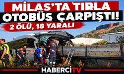 Milas'ta kaza 2 ölü, 18 yaralı