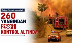 Bakan Yumaklı açıkladı: 260 yangından 258'i kontrol altında