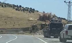 Kontrollü patlatma orman yangını çıkardı