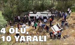 Yolcu minibüsünün devrildiği kazada 4 kişi öldü, 10 kişi yaralandı