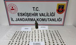 Tarihi eser değerinde 1 elmas, 1 heykel ve 194 bronz sikke ele geçirdi, şüpheli tutuklandı