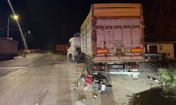 Motosiklet park halindeki tıra çarptı: 1 ölü