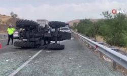 Kontrolden çıkan traktör devrildi: 1 ağır yaralı